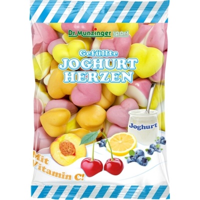 Dr.Munzinger plněná srdíčka s jogurtem a vit. C 200 g