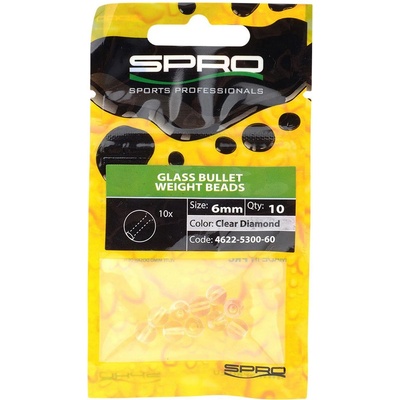 SPRO Glass Bullet Weight Beads 6 mm