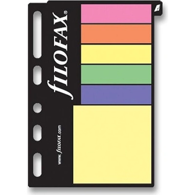 Filofax Farebné lepiace papieriky náplň vreckových diárov