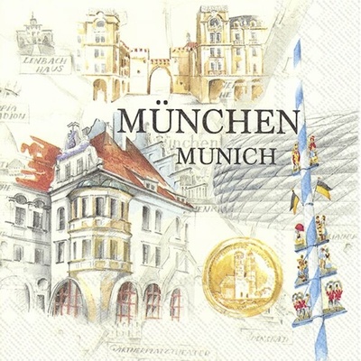 IHR Servítky veľké MÜNCHEN 33x33cm