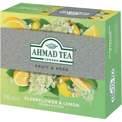 Ahmad tea Elderflower & Lemon 75 sáčků