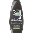 Schauma Men šampón Charcoal & Clay 3 v 1 400 ml