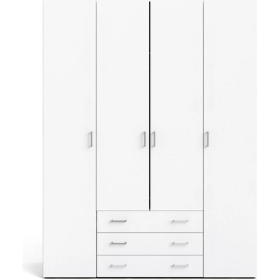 Tvilum Бял гардероб 154x200 cm Space - Tvilum (70410P4949)