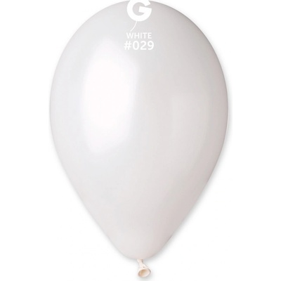 Gemar Balón metalický biely 28 cm