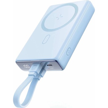 Image 1 of JOYROOM Magnetic Power Bank with Lightning cable 20W 10000mAh - външна батерия с USB-C към Lightning кабел, USB-C и Lightning портове (син)