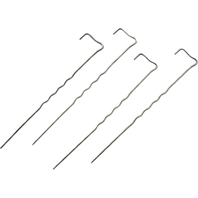 GTEX Ocelové kotvící skoby do země PROFI L 30cm × 4mm – balení 50 ks