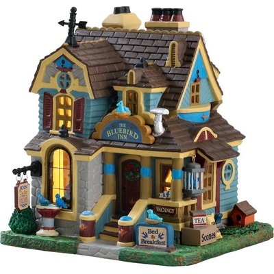 Svietiaci domček Lemax 75239 Penzión Modré vtáča