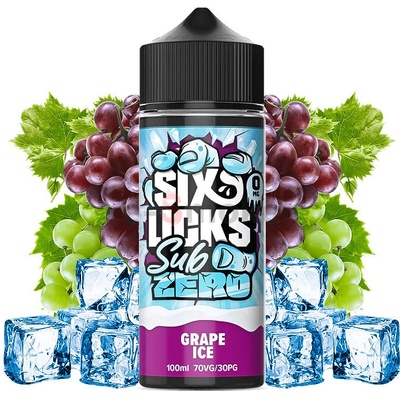 Six Licks Sub Zero Grape Ice S & V 100 ml