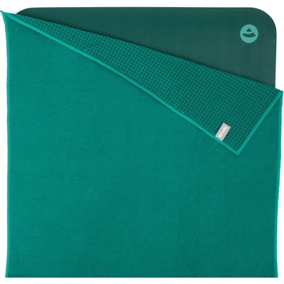 Bodhi ručník na jógu GRIP protiskluzové tečky 183 x 61 cm zelená džungle
