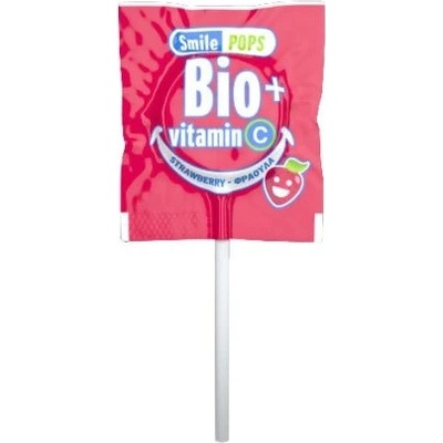 MEKE BIO lízátko Úsměv s vitamínem C jahoda 5,6 g