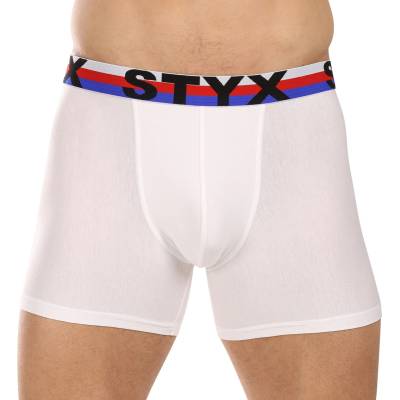 Styx Мъжки боксерки Styx long спортна гума бели триколор Styx | Byal | МЪЖЕ | XXL