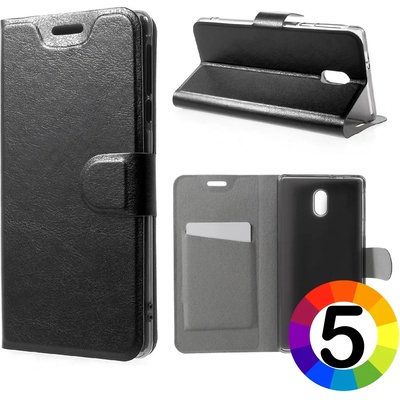 Nokia 3 Magnetic Wallet Кожен Калъф и Протектор