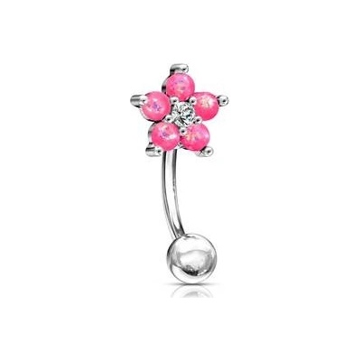 Šperky4U piercing do obočí kytička OB1008-P