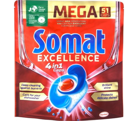 Somat Excellence 4v1 Tablety do myčky 51 ks