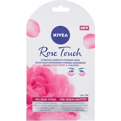 Rose Touch Hydrating Under Eye Hydrogel Mask от Nivea за Жени Маска за очи 1бр