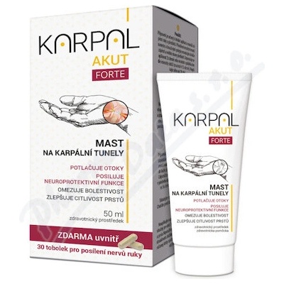 Karpal Akut Forte 50 ml bylinná masť + 30 kapsúl Karpa-L Akut