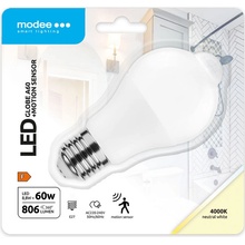 Modee Lighting LED žiarovka s PIR senzorom 8,8W/A60/E27/4000K