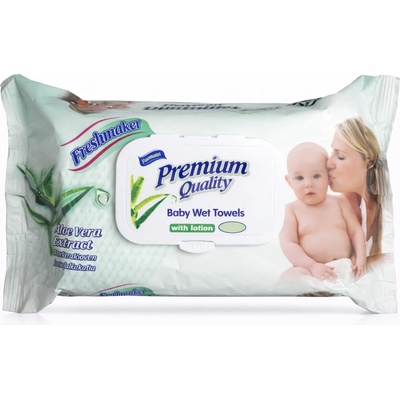 Freshmaker Premium Quality detské vlhčené utierky s klipom 72 ks