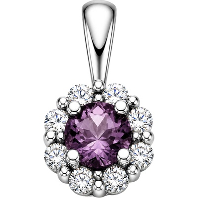 Zlaton Přívěsek bílé zlato květina s diamanty 0.150ct N15012602114