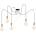 BELIS Пендел MIROS 5xE27/60W/230V паяк черен/меден (BE0754)