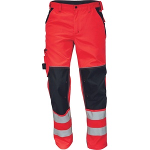 CERVA Cerva knoxifeld hi-vis fl290 / Светлоотразителни работни панталони до кръста - hv червени 64 (0302032620064)