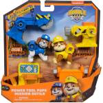 Spin Master Игрален комплект Spin Master Paw Patrol Rubble & Crew - Power Tool Pups, Rubble and Wheeler (28522)