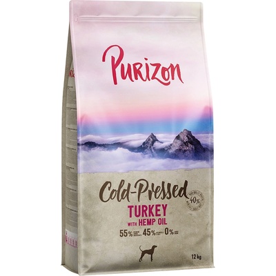 Purizon 12кг Coldpressed Purizon, суха храна за кучета- пуйка с конопено масло