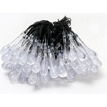 IMMAX DROP solárna, 100× LED, 10 m, IP65, teplá biela