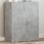 vidaXL Шкаф за документи, бетонно сив, 60x32x77, 5 см, инженерно дърво (840768)