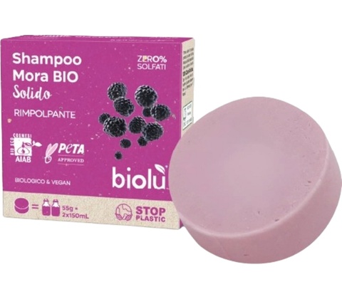 biolù Solid Hair Shampoo blackberry
