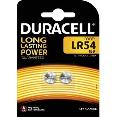 DURACELL LR54 189 V10GA LR1130 2ks 5000394052550