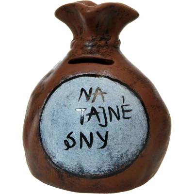 Pokladnička s nápisom - na tajné sny