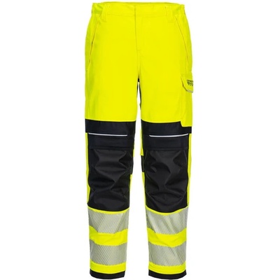 PortWest kalhoty FR409 PW3 Hi-Vis dámské reflexní Žlutá/černá