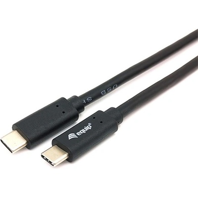 Equip Преобразувателен кабел - 128346 (USB-C 3.2 Gen1 към USB-C, мъжки/женски, черен, 1 м) (128346)