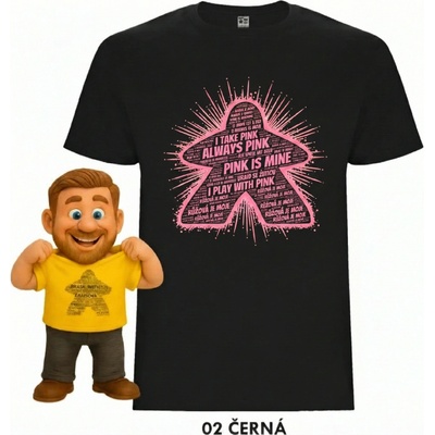 Mitroczech Hraju za oblíbená barva triko růžová