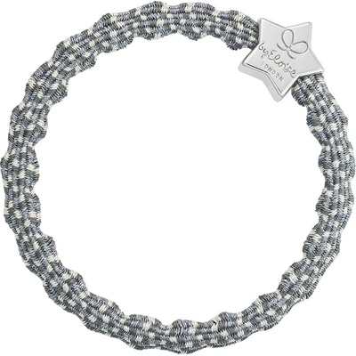 By Eloise London Metallic Silver Star Ластик за коса за жени цвят Ash