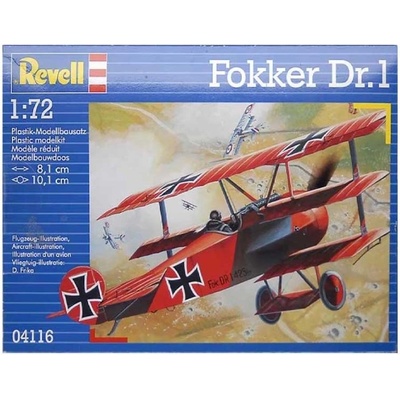 Revell ModelKit letadlo 04116 Fokker DR. 1 Triplane 1:72 – Zboží Dáma