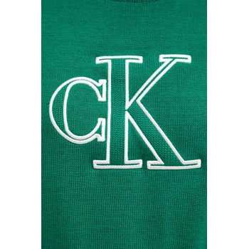 Calvin Klein Jeans тениска тип пуловер дамска от памук (LV047F356G)