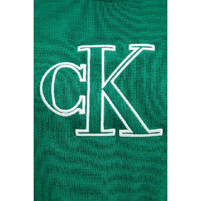 Calvin Klein Jeans тениска тип пуловер дамска от памук (LV047F356G)