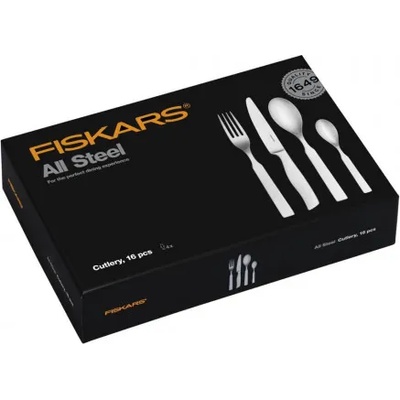 Fiskars Комплект прибори за хранене Fiskars All Steel, 16 части (1054778DL)