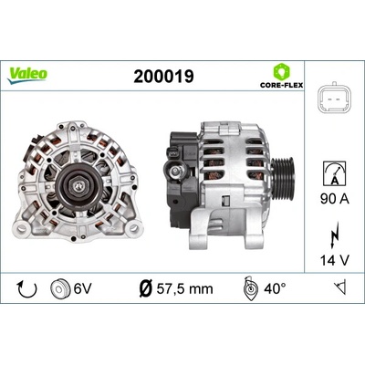 Alternátor VALEO 200019