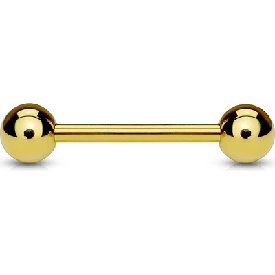 Šperky4U Pozlacený piercing do jazyka kuličky PJ01056-1612