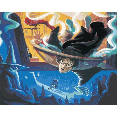 Zuty Harry potter a brumbálova myslánka 40 x 50 cm vypnuté plátno na rám 8596530133377