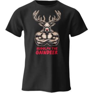 FITNESS 1 Xmas 2024 T-Shirt | Rudolph the GainDeer XL