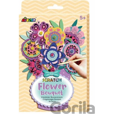 Škrabací obrázky kytice květiny Avenir