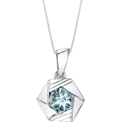 Eppi Stříbrný šestihran s akvamarínem Alegria P35578