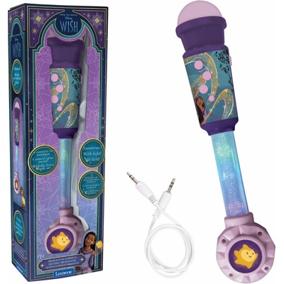 Lexibook Detský mikrofón Svietiace trendy mikrofón Disney Prianie s melódiami