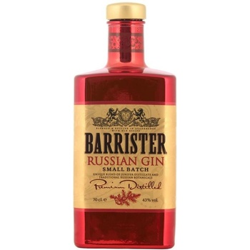 Barrister Russian Gin 43% 0,7 l (čistá fľaša)