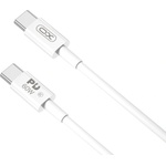 XO Кабел за зареждане и пренос на данни XO cable NB-Q190B PD USB-C - USB-C 2, 0m 60W, Бял (Q190B)