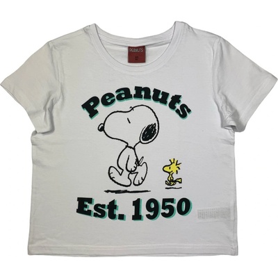 EPlus dievčenské tričko Snoopy biele